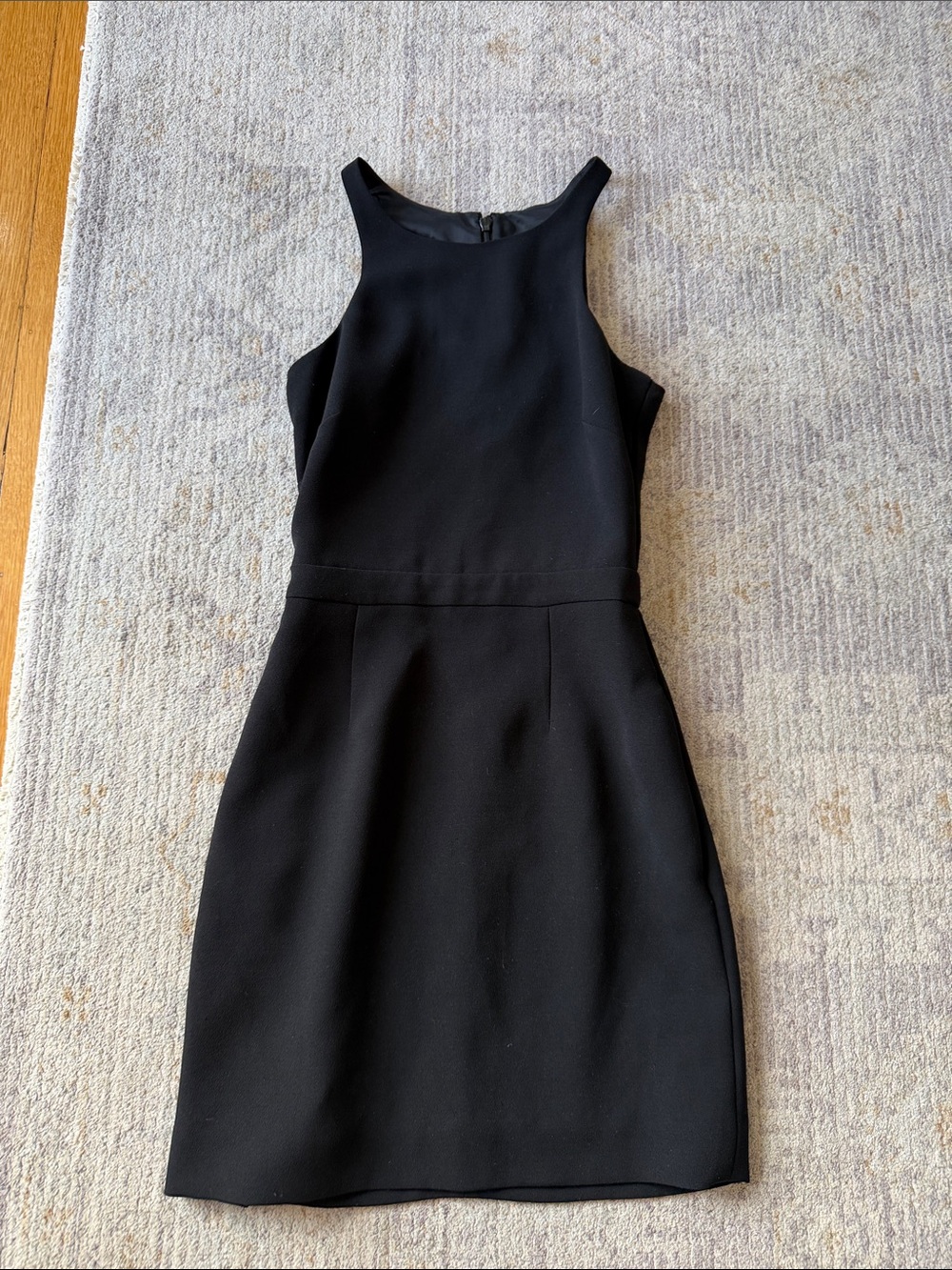 J Crew Classic Black Sleeveless Sheath Dress
